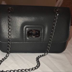 Express Black Chain Strap Shoulder Handbag